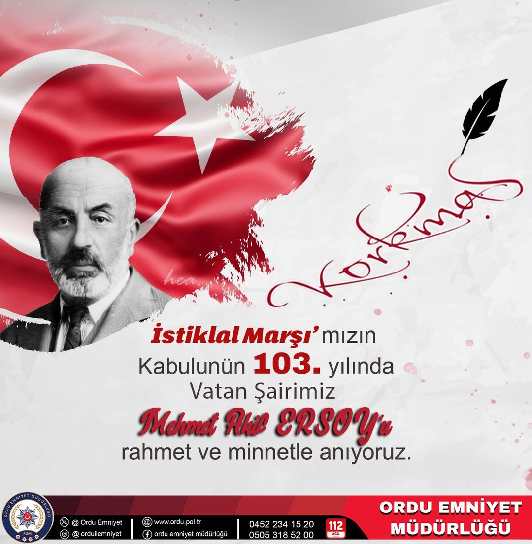 İstiklal Marşı'nın 103. yıl dönümünde milli birlik ve beraberlik coşkusu yaşandı!